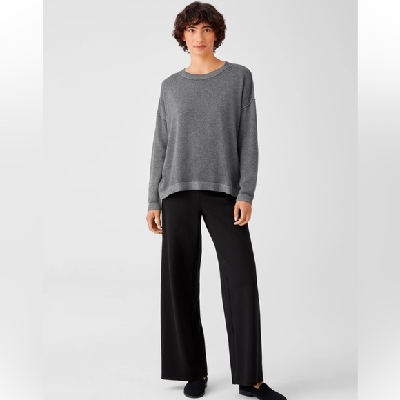 Eileen Fisher Peruvian Organic Botton Box Top Sweater - Picture 10 of 10